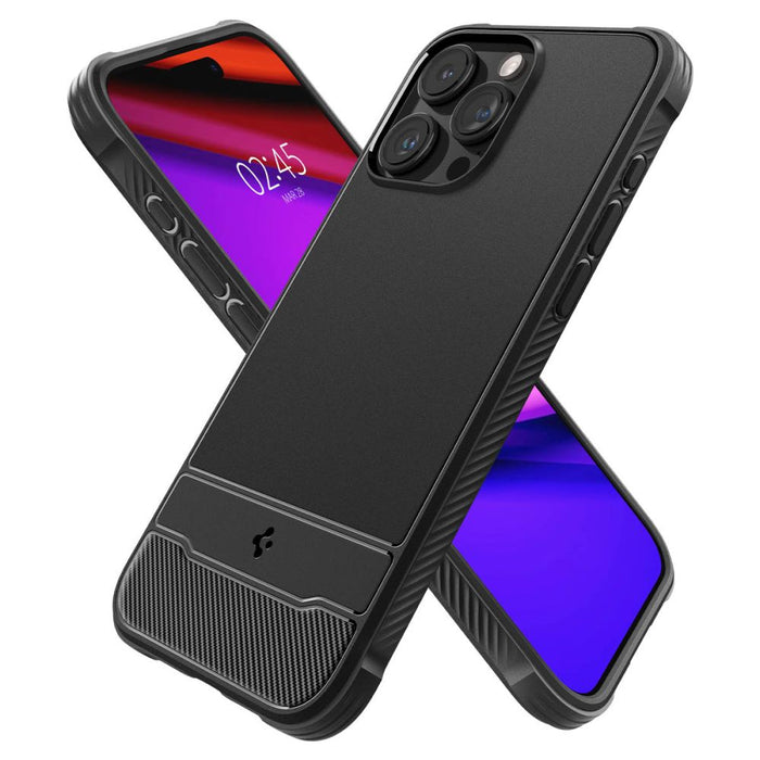 Spigen Rugged Armor Mag Case with MagSafe for iPhone 15 Pro Max - Matte Black - Cell phone cases and covers<<<HurtelXML