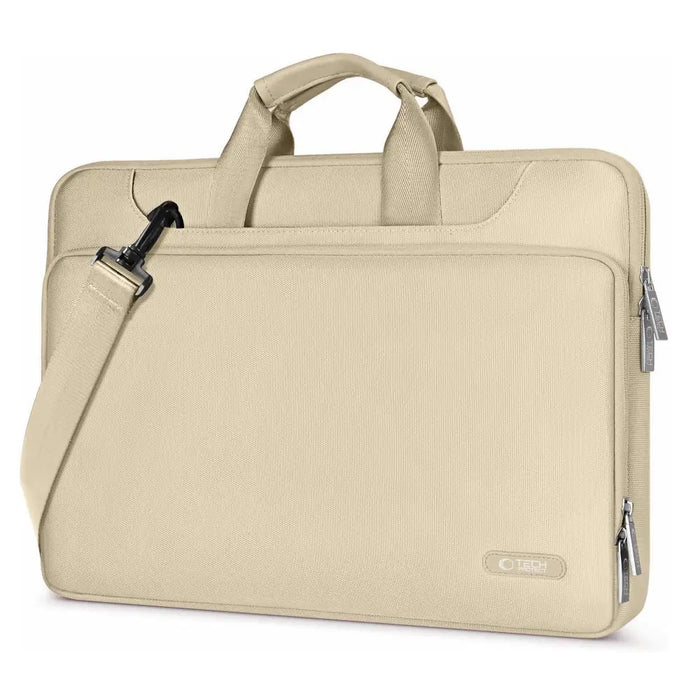 15-16 Tech-Protect Pocket Laptop Bag - Beige - Laptop bags<<<HurtelXML