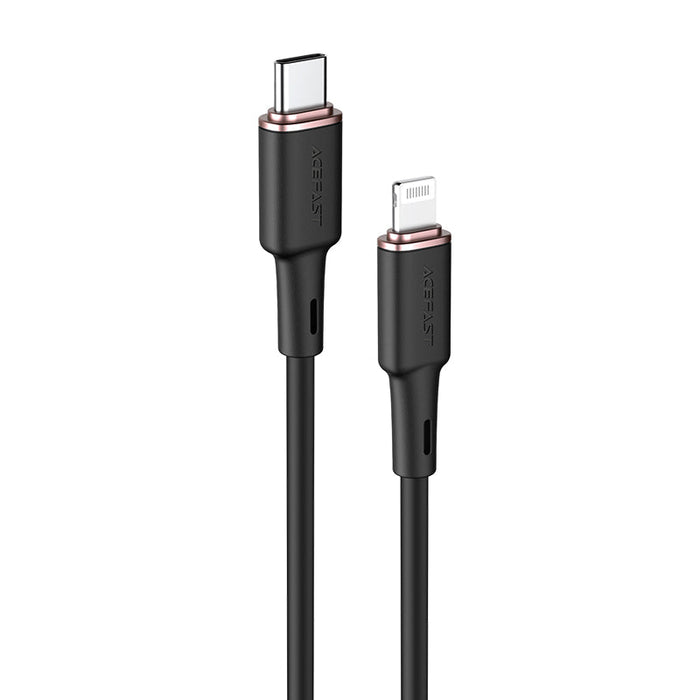 Acefast cable MFI USB Type C - Lightning 1.2m 30W 3A black (C2-01 black) - Cell phone cables<<<HurtelXML