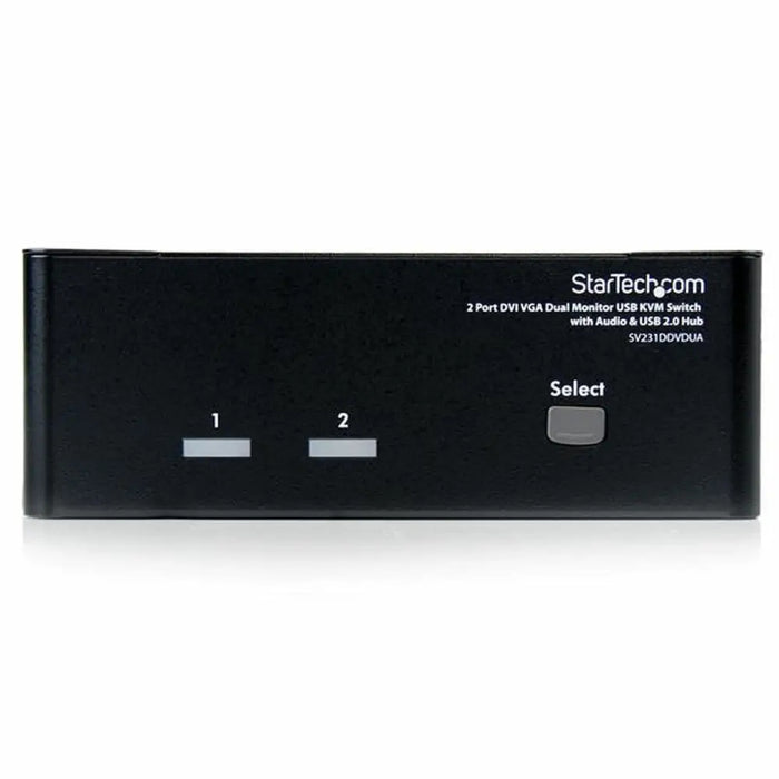 2-Port KVM Switch Startech SV231DDVDUA - Компютър Кабели и адаптери<<<Компютри| Електроника<<<BigBuy&&&Switch