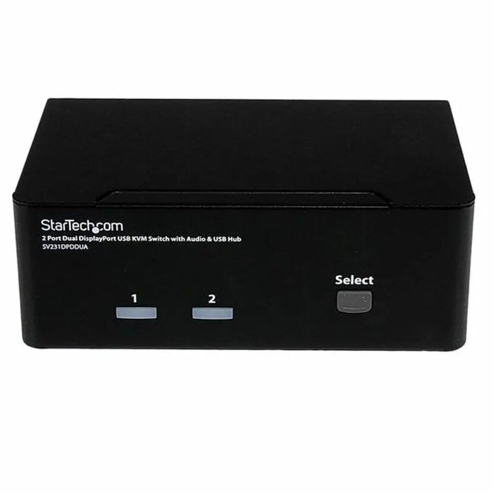 2-Port KVM Switch Startech SV231DPDDUA Black - Компютър Кабели и адаптери<<<Компютри| Електроника<<<BigBuy&&&Switch