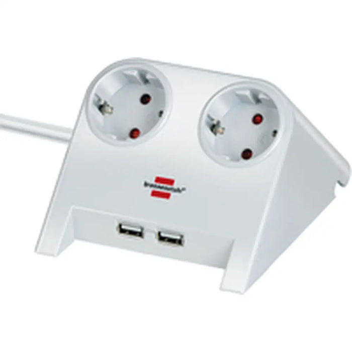 2-socket plugboard without power switch Brennenstuhl 1153520222 3600 W USB x 2 Tablecloth (1,8 m) - Електроника