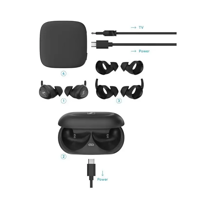 2x Sennheiser TV Clear Set - AccessoriesTVA-AKC<<<TV and accessoriesTVA<<<ActionPL