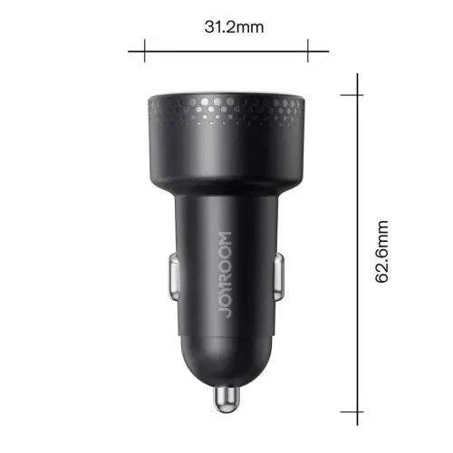 2x USB C 70W car charger with LED display Joyroom JR-CCD02 - black - Car charger<<<Основна<<<DunaXML&&&Car
