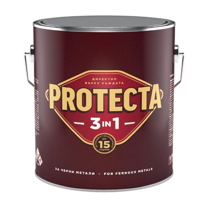3 IN 1 ENAMEL LACQUER 2.5 L CHERRY RED COLOR PROTECTA - Алкидни и водоразтворими<<<Бои за метал и дърво<<<Бои и
