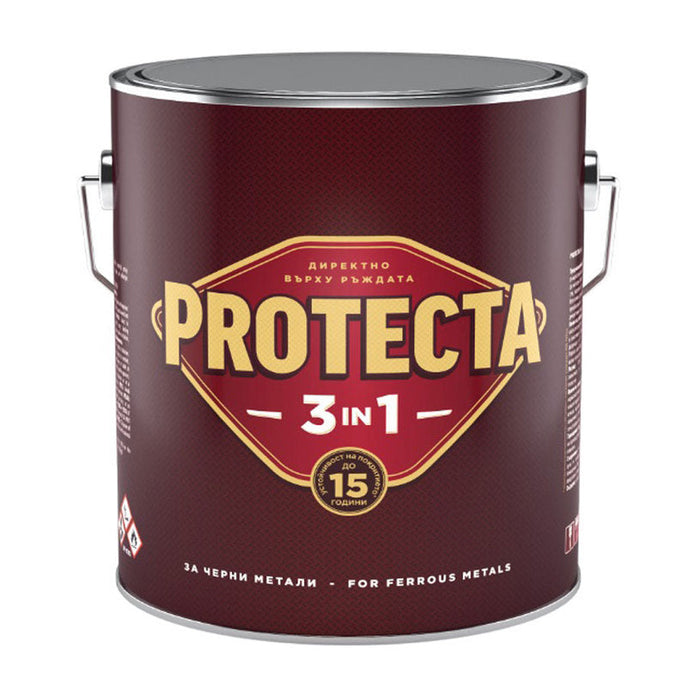 3 IN 1 ENAMEL LACQUER 2.5 L WHITE COLOR PROTECTA - Алкидни и водоразтворими<<<Бои за метал и дърво<<<Бои и