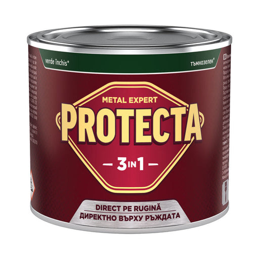 3 IN 1 ENAMEL LACQUER 500 ML DARK GREEN COLOR PROTECTA - Алкидни и водоразтворими<<<Бои за метал и дърво<<<Бои и