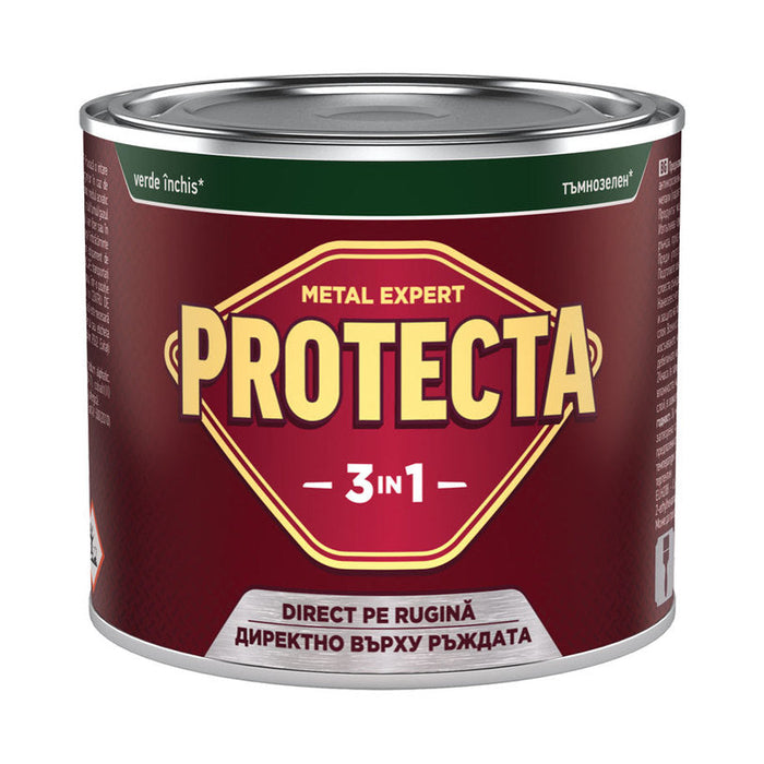 3 IN 1 ENAMEL LACQUER 500 ML DARK GREEN COLOR PROTECTA - Алкидни и водоразтворими<<<Бои за метал и дърво<<<Бои и
