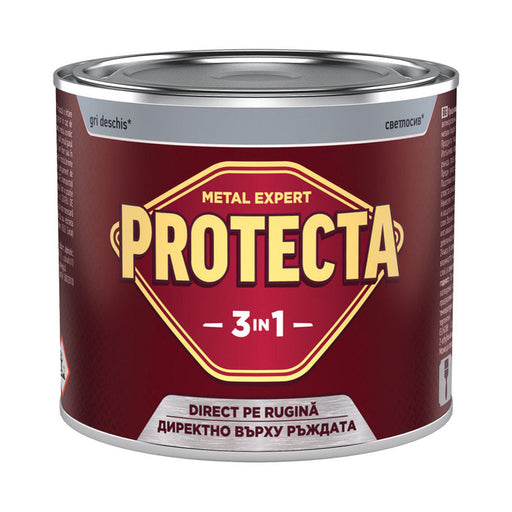 3 IN 1 ENAMEL LACQUER 500 ML LIGHT GRAY COLOR PROTECTA - Алкидни и водоразтворими<<<Бои за метал и дърво<<<Бои и