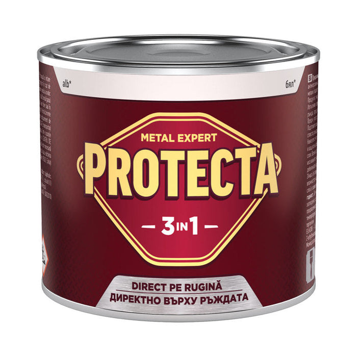 3 IN 1 ENAMEL LACQUER 500 ML WHITE COLOR PROTECTA - Алкидни и водоразтворими<<<Бои за метал и дърво<<<Бои и
