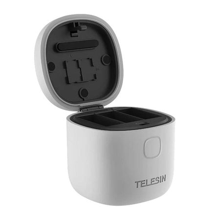 3-slot waterproof charger Telesin Allin box + 2 batteries for GoPro Hero 12 / 11 / 10 / 9 - For sports