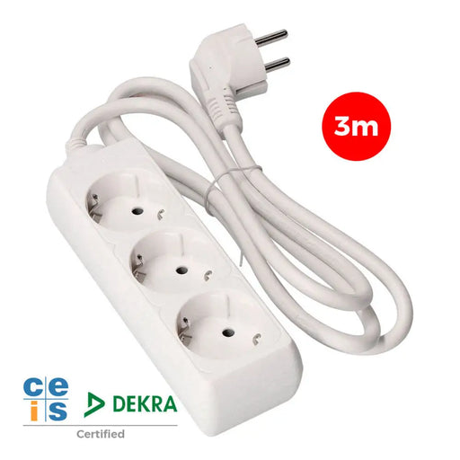 3-socket plugboard without power switch EDM 41033 Schuko (3 m) - Електроника Периферни и резервни части<<<Компютри|