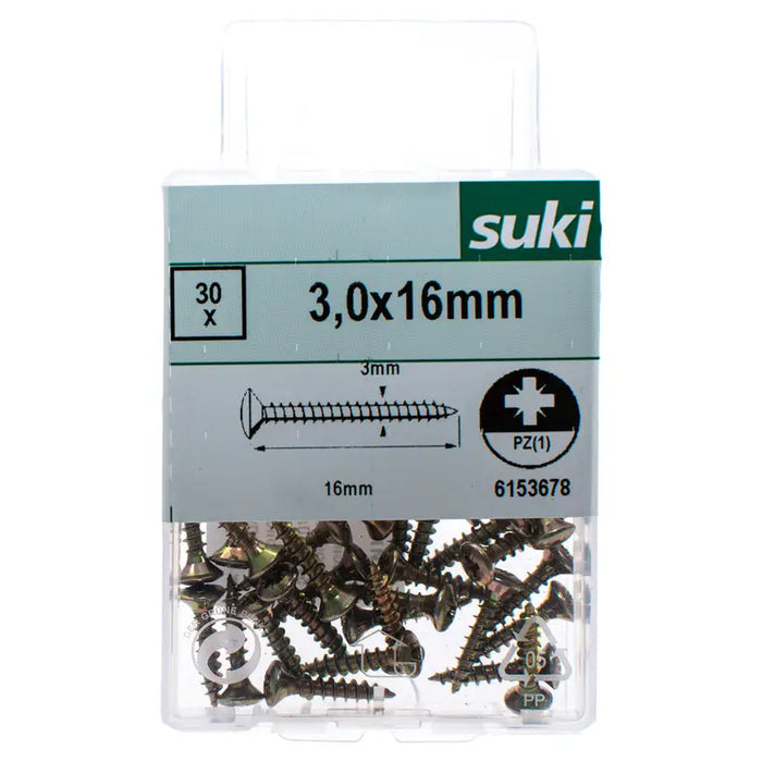 30MM SUKI WOOD SCREW - Винтове<<<Винтове и болтови съединения<<<Инструменти и железария<<<Praktiker