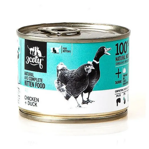 3COTY 42. Chicken and duck (kitten) - wet cat food - 180g - Wet foodDLK-KAM<<<For the catDLK<<<ActionPL