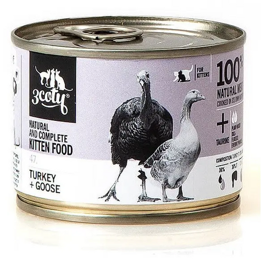 3COTY 47. Turkey and goose for kittens - wet cat food - 180g - Wet foodDLK-KAM<<<For the catDLK<<<ActionPL
