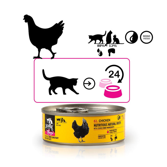 3COTY Chicken Cheers! - wet cat food - 75g