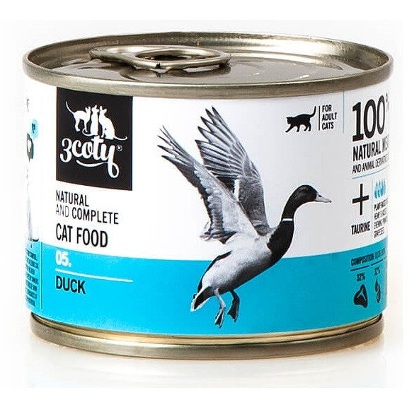 3COTY 180. Duck - wet cat food - 180g