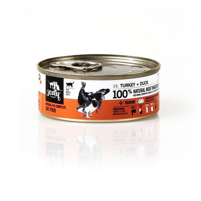 Cat food 3COTY Turkey 80 g