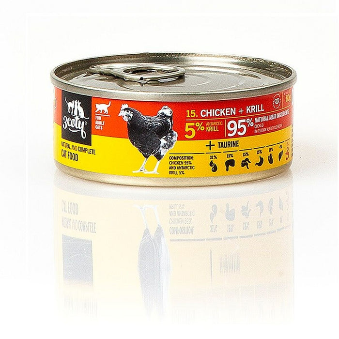 Cat food 3COTY Chicken 80 g