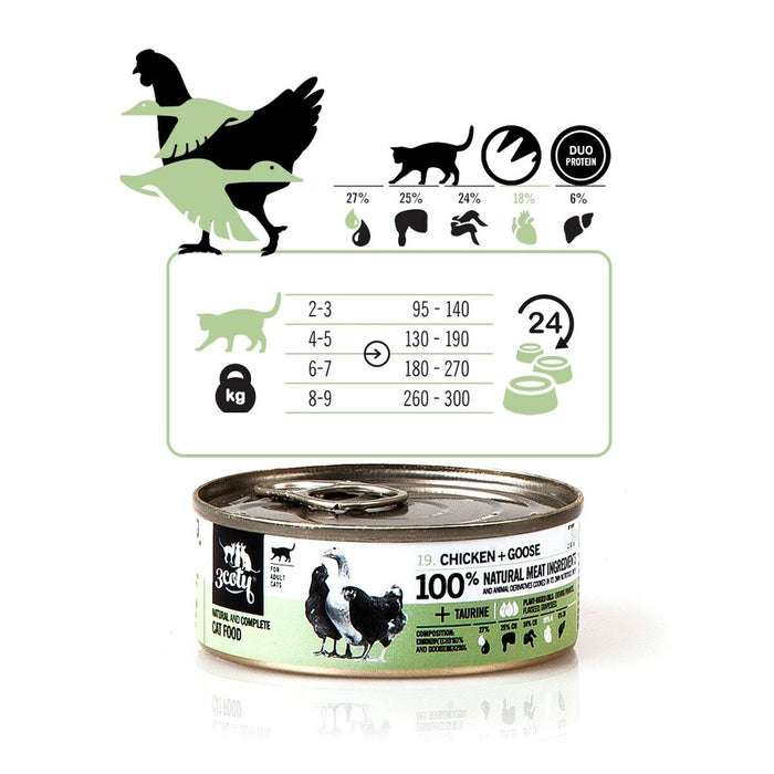 Cat food 3COTY Chicken 80 g