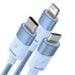 3in1 USB cable Baseus StarSpeed Series USB-C + Micro + Lightning 3,5A 1.2m (Blue) - Combo Cables<<<USB cables<<<GSM