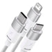3in1 USB cable Baseus StarSpeed Series USB-C + Micro + Lightning 3,5A 1.2m (White) - Combo Cables<<<USB cables<<<GSM