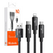 3in1 USB to USB-C / Lightning / Micro USB Cable Mcdodo CA-5790 3.5A 1.2m (black) - Combo Cables<<<USB cables<<<GSM