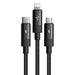 3in1 USB to USB-C / Lightning / Micro USB Cable Mcdodo CA-5790 3.5A 1.2m (black) - Combo Cables<<<USB cables<<<GSM