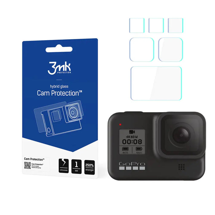 3mk Cam Protection Glass for GoPro HERO 8 Black - Cell phone tempered glass<<<HurtelXML&&&Cell phone tempered