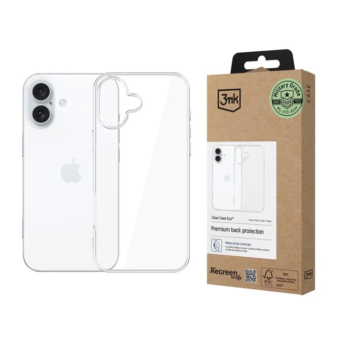 3mk Clear Case Eco for Apple iPhone 16 - transparent - Cell phone cases and covers<<<HurtelXML