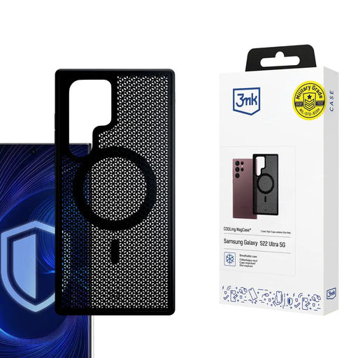 3mk COOLing MagCasena Samsung Galaxy S22 Ultra 5G Case - Black - *Kategoria tymczasowa<<<HurtelXML