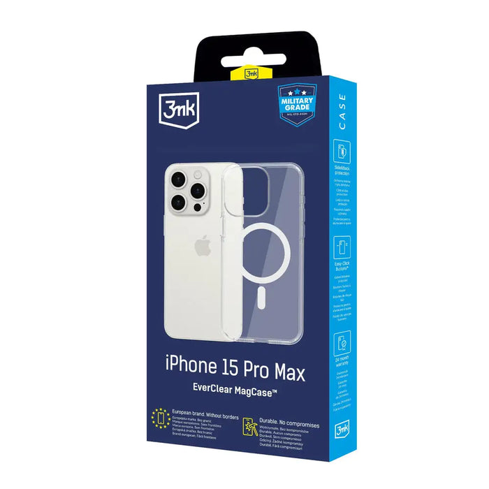 3mk EverClear MagCase for Apple iPhone 15 Pro Max - Transparent - *Kategoria tymczasowa<<<HurtelXML