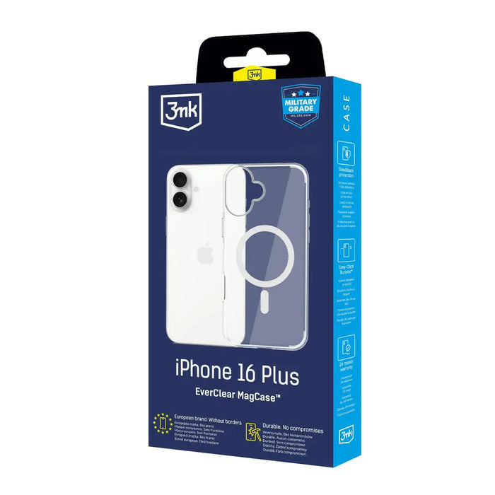 3mk EverClear MagCase for Apple iPhone 16 Plus - transparent - *Kategoria tymczasowa<<<HurtelXML