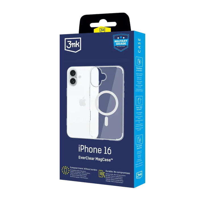 3mk EverClear MagCase for Apple iPhone 16 - transparent - *Kategoria tymczasowa<<<HurtelXML