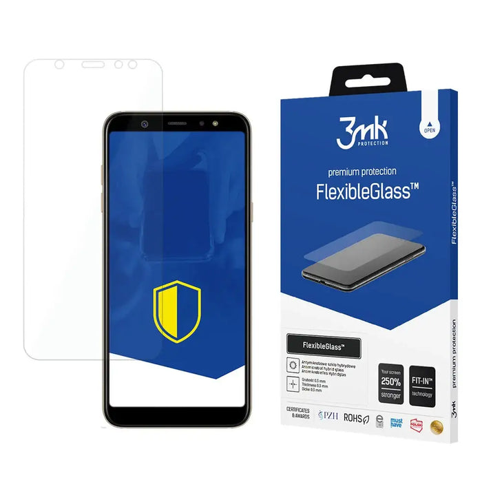 3mk FlexibleGlass™ hybrid glass for Samsung Galaxy A6 Plus - Cell phone tempered glass<<<HurtelXML