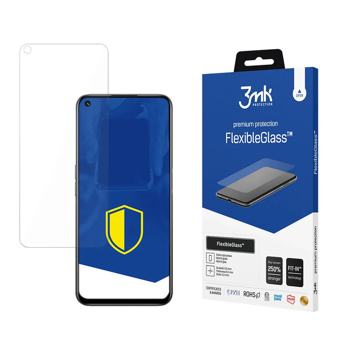 3mk FlexibleGlass™ hybrid glass on Realme 8i - Cell phone tempered glass<<<HurtelXML