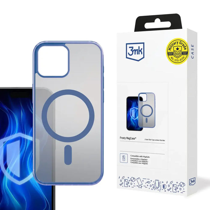 3mk Frosty MagCase Blue Case for Apple iPhone 12/12 Pro - Blue - Cell phone cases and covers<<<HurtelXML