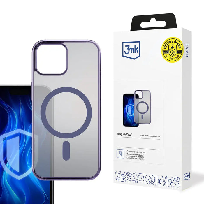 3mk Frosty MagCase Purple Case for Apple iPhone 12/12 Pro - purple - *Kategoria tymczasowa<<<HurtelXML
