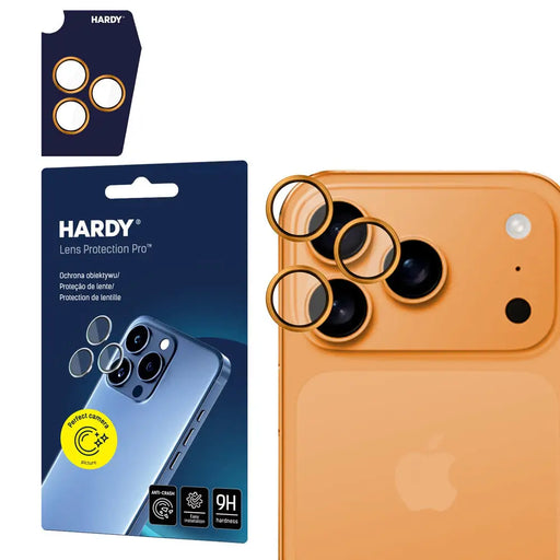 3mk HARDY Lens Protection Pro lens glass for iPhone 17 Pro / 17 Pro Max - orange - Cell phone tempered glass<<<HurtelXML