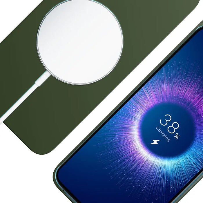 3mk Hardy MagSilicone Case for Apple iPhone 15 Plus - Green - *Kategoria tymczasowa<<<HurtelXML