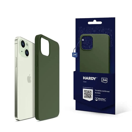 3mk Hardy Silicone MagCase for iPhone 15 - green - Cell phone cases and covers<<<HurtelXML