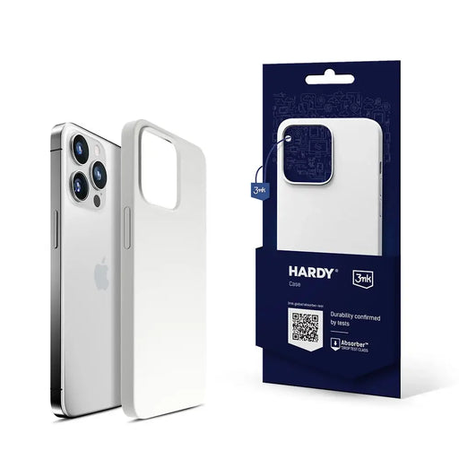 3mk Hardy Silicone MagCase for iPhone 15 Pro Max - White - Cell phone cases and covers<<<HurtelXML