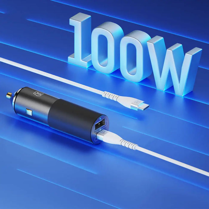 3mk Hyper Car Charger USB-C USB-A 100W - silver - *Kategoria tymczasowa<<<HurtelXML