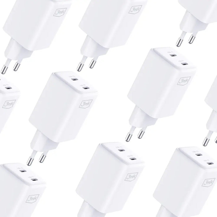 3mk Hyper Charger PD 45W QC4+ PPS 2C Super-Fast Charge 2.0 Wall Charger - White - *Kategoria tymczasowa<<<HurtelXML