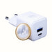 3mk Hyper GaN Charger 20W QC4+ PD PPS USB-C USB-A Wall Charger - White - *Kategoria tymczasowa<<<HurtelXML