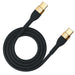 3mk Hyper Silicone Cable USB-C / USB-C 100W 2m - Black - Cell phone cables<<<HurtelXML