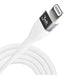 3MK HyperSilicone MFI USB-C / Lightning cable white 1m 20W 3A - Cell phone tempered glass<<<HurtelXML