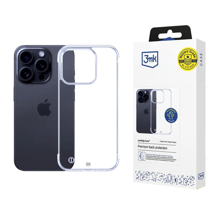3mk Just20g Clear Case for Apple iPhone 16 Pro Max - transparent - *Kategoria tymczasowa<<<HurtelXML