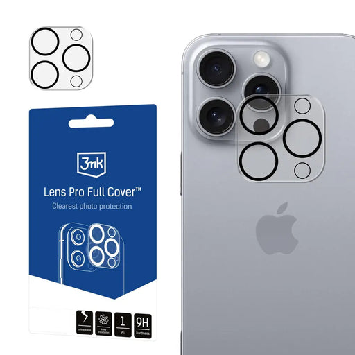 3mk Lens Pro Full Cover Camera Protector for iPhone 16 Pro / 16 Pro Max - *Kategoria tymczasowa<<<HurtelXML
