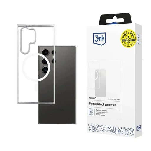 3mk MagCase case with magnetic module for Samsung Galaxy S23 Ultra - transparent - Cell phone cases